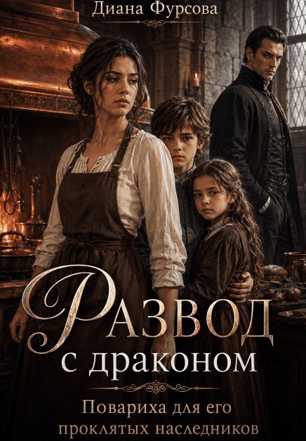Развод с драконом. Повариха для его проклятых наследников Обложка книги «Развод с драконом. Повариха для его проклятых наследников» — Диана Фурсова, ISBN 9785524019387