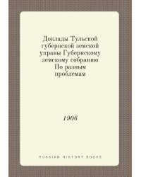 Доклады Тульской губернской земской управы Губернскому земскому собранию По разным проблемам