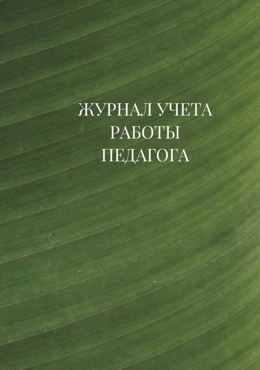 Журнал учета работы педагога дополнительного образования Журнал учета работы педагога дополнительного образования