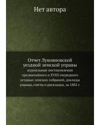Отчет Лукояновской уездной земской управы