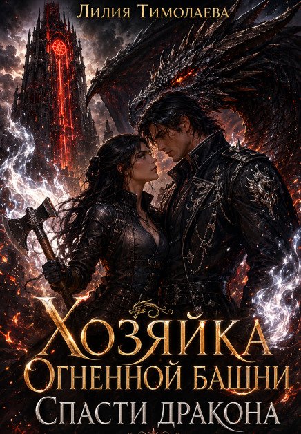Обложка книги «Хозяйка Огненной башни. Спасти дракона» — Лилия Тимолаева, ISBN 9785524058560
