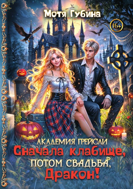 Обложка книги «Академия Грейсли. Сначала кладбище, потом свадьба, Дракон!» — Мотя Губина, ISBN 9785521942251