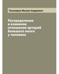 Распределение и взаимное отношение артерий большого мозга у человека