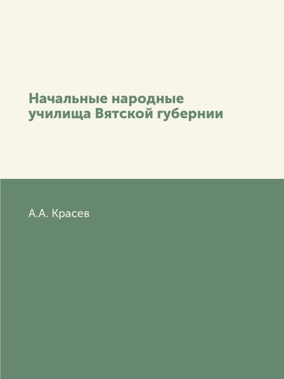 Начальные народные училища Вятской губернии
