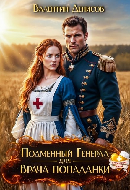 Подменный генерал для врача-попаданки Обложка книги «Подменный генерал для врача-попаданки» — Валентин Денисов, ISBN 9785524056603