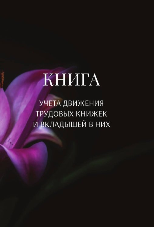 Обложка книги «Книга учета трудовых книжек и вкладыщей к ним» — автора нет, ISBN 9785521888344