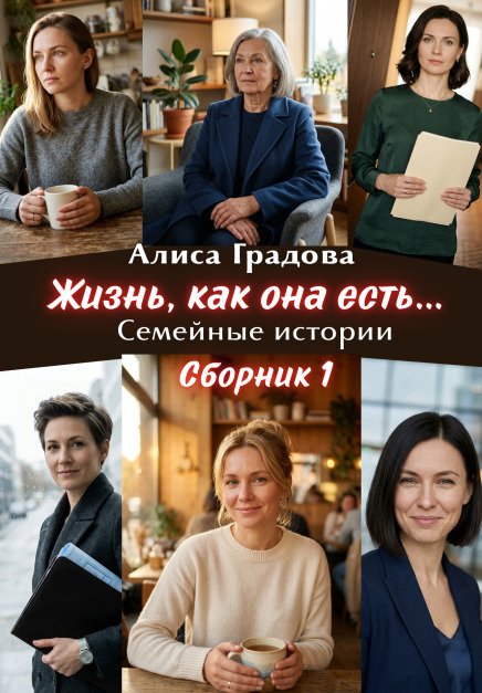 Обложка книги «Жизнь, как она есть... Семейные истории. Сборник 1.» — Алиса Градова, ISBN 9785524041753