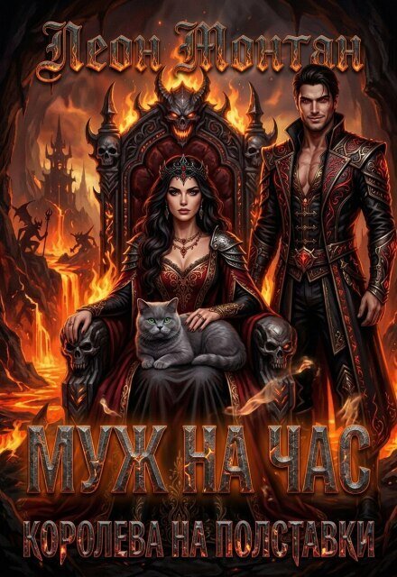 Муж на час. Королева на полставки. Обложка книги «Муж на час. Королева на полставки.» — Леон Монтан, ISBN 9785524028822