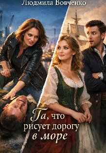 Обложка книги «Та, что рисует дорогу в море.» — Людмила Вовченко, ISBN 9785524063908