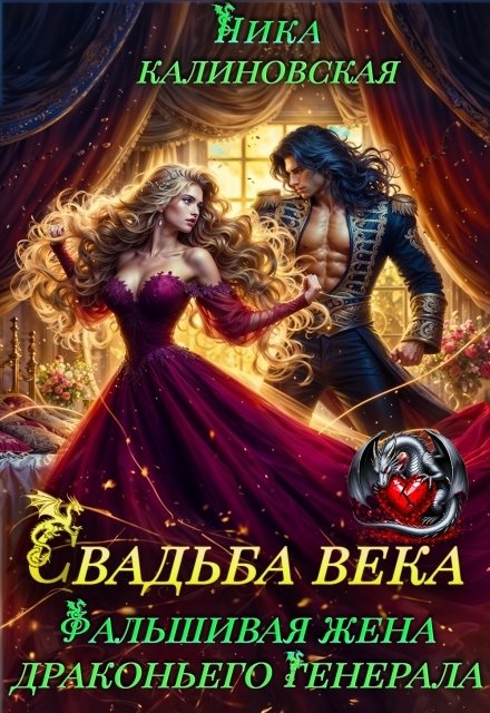Обложка книги «Свадьба века: Фальшивая жена драконьего генерала» — Ника Калиновская, ISBN 9785524020949