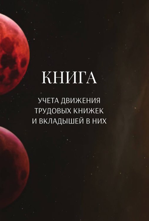 Обложка книги «Книга учета трудовых книжек и вкладыщей к ним» — автора нет, ISBN 9785521888399