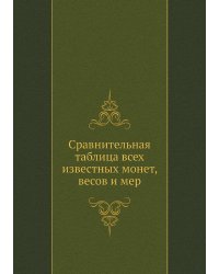 Сравнительная таблица всех известных монет, весов и мер