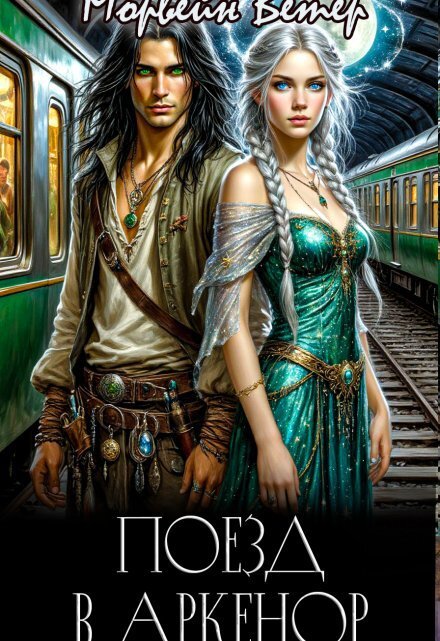 Обложка книги «Поезд в Аркенор» — Морвейн Ветер, ISBN 9785524031570