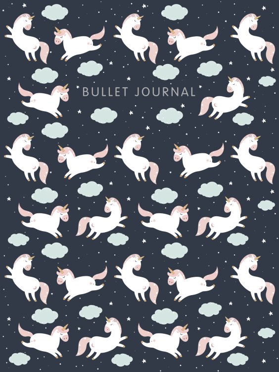 Обложка книги «Блокнот в точку: Bullet Journal (единороги)» — Нет автора, ISBN 9785042242953