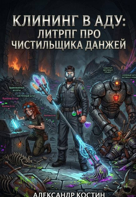 Обложка книги «Клининг в аду: Литрпг про чистильщика данжей» — Александр Костин., ISBN 9785524062260