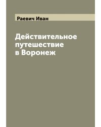 Действительное путешествие в Воронеж