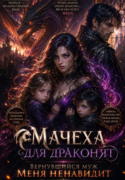 Обложка книги «Мачеха для драконят. Вернувшийся муж меня ненавидит» — Маргарита Фуаро, ISBN 9785524042439