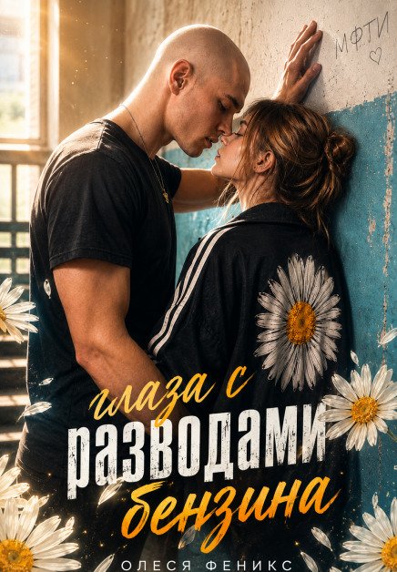 Обложка книги «Глаза с разводами бензина» — Олеся Феникс, ISBN 9785524041210