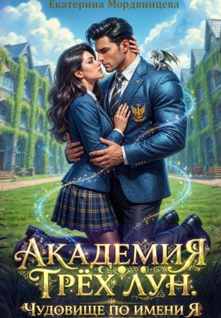 Обложка книги «Академия Трёх лун. Чудовище по имени Я» — Екатерина Мордвинцева, ISBN 9785524064493