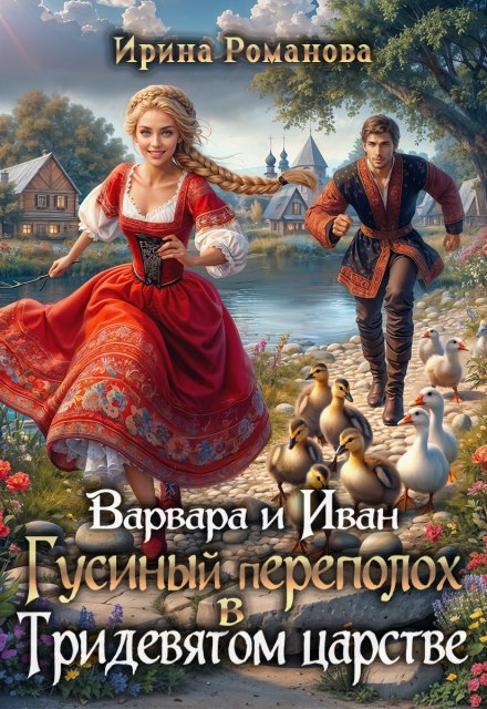 Обложка книги «Варвара и Иван. Гусиный переполох в Тридевятом царстве» — Ирина Романова, ISBN 9785524022998