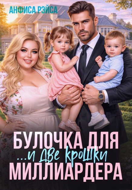 Обложка книги «Булочка и две крошки для Миллиардера» — Анфиса Рэйса, ISBN 9785524038319
