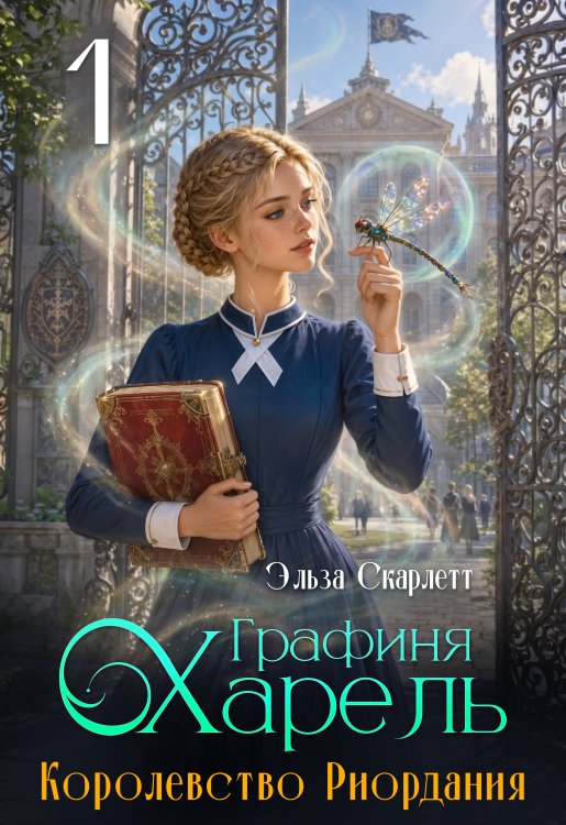 Обложка книги «Королевство Риордания: графиня Харель» — Эльза Скарлетт, ISBN 9785524011459