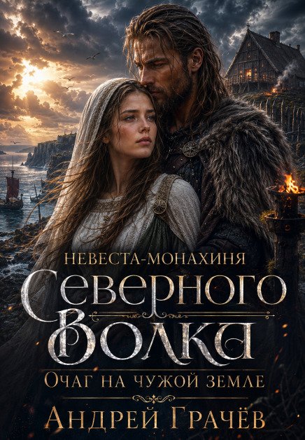 Невеста-монахиня Северного Волка: Очаг на Чужой Земле Обложка книги «Невеста-монахиня Северного Волка: Очаг на Чужой Земле» — Андрей Грачёв, ISBN 9785524035639