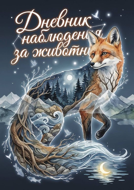 Обложка книги «Дневник наблюдения за животными, дизайн: "Метранпаж" универсальный, 100 страниц» — Нет автора, ISBN 9785521989195