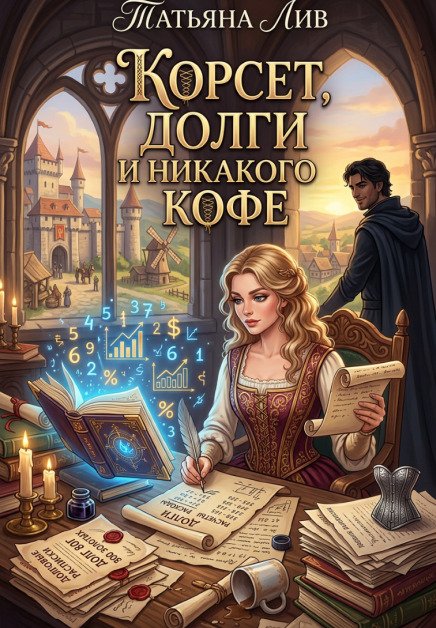 Обложка книги «Корсет, долги и никакого кофе!» — Татьяна Лив, ISBN 9785524019738