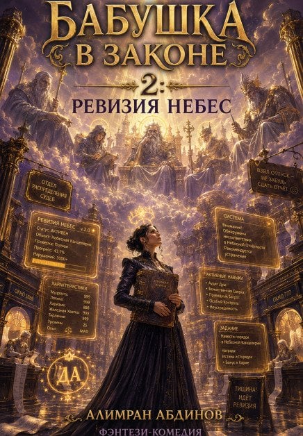 Бабушка в Законе 2: Ревизия Небес Обложка книги «Бабушка в Законе 2: Ревизия Небес» — Алимран Абдинов, ISBN 9785524021144