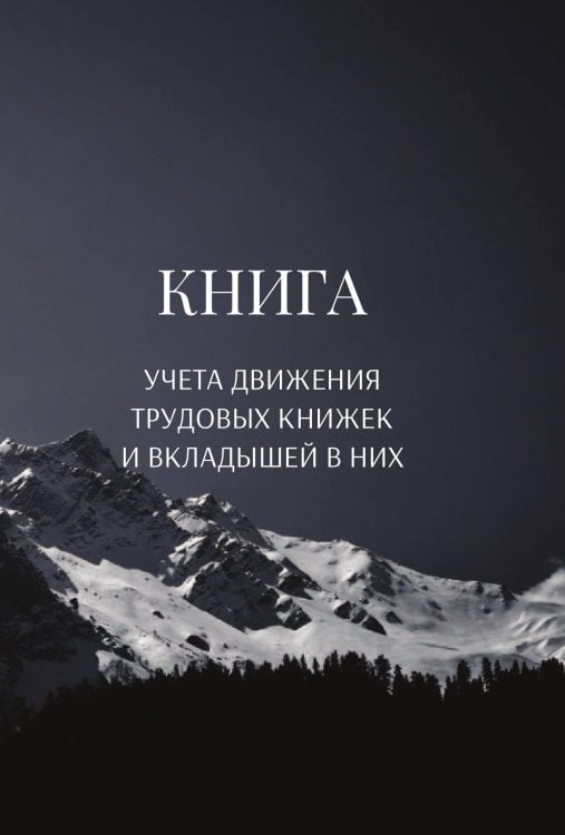 Обложка книги «Книга учета трудовых книжек и вкладыщей к ним» — автора нет, ISBN 9785521888474