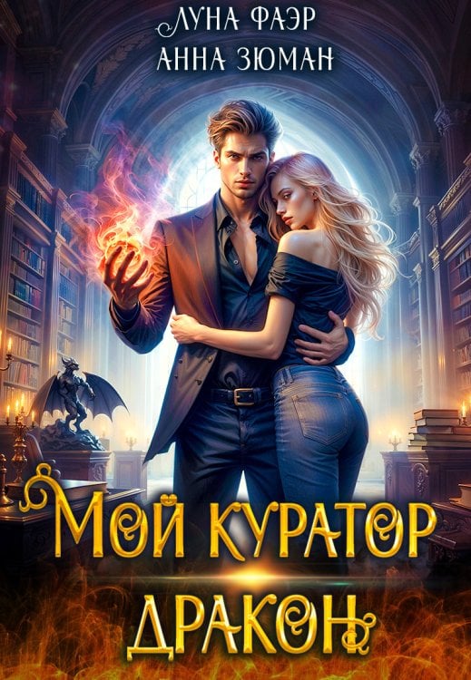 Обложка книги «Мой куратор — дракон» — Анна Зюман; Луна Фаэр, ISBN 9785524027283