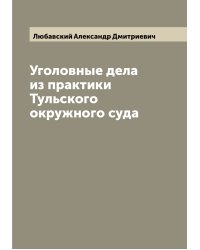 Уголовные дела из практики Тульского окружного суда
