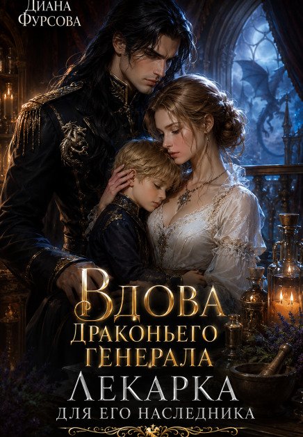 Обложка книги «Вдова драконьего генерала. Лекарка для его наследника» — Диана Фурсова, ISBN 9785524017604