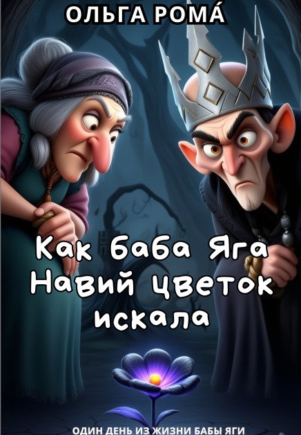 Обложка книги «Как баба Яга Навий цветок искала» — Ольга Рома́, ISBN 9785524020789