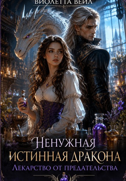 Обложка книги «Ненужная истинная дракона. Лекарство от предательства» — Виолетта Вейл, ISBN 9785524025081