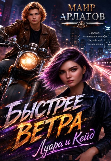 Обложка книги «Быстрее ветра. Луара и Кейд» — Маир Арлатов, ISBN 9785524058751