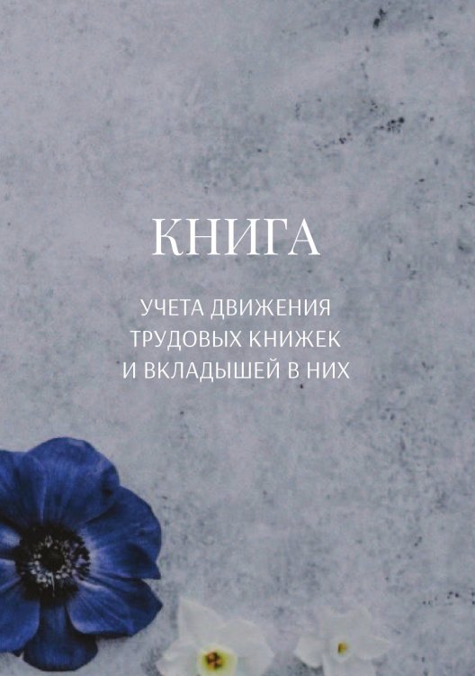 Обложка книги «Книга учета трудовых книжек и вкладыщей к ним» — автора нет, ISBN 9785521887842