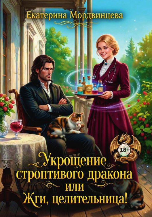 Обложка книги «Укрощение строптивого дракона, или Жги, целительница!» — Екатерина Мордвинцева, ISBN 9785524004444