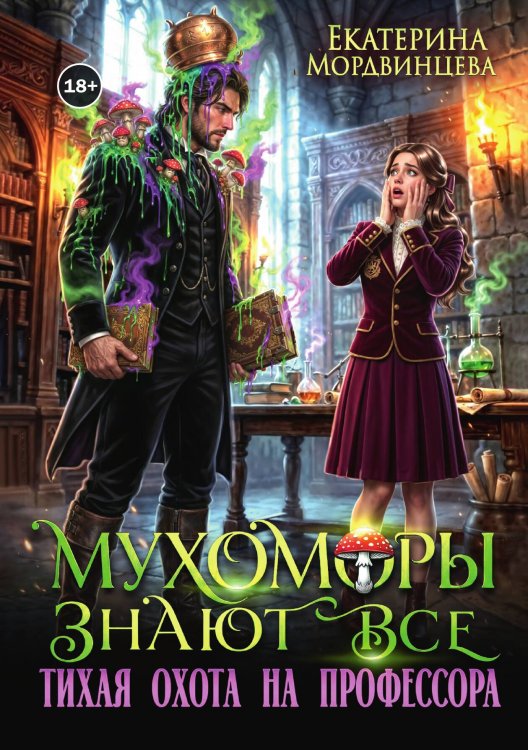 Обложка книги «Мухоморы знают всё. Тихая охота на профессора» — Екатерина Мордвинцева, ISBN 9785524004307