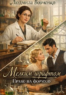 Обложка книги «Мелким шрифтом. Право на формулу.» — Людмила Вовченко, ISBN 9785524063359