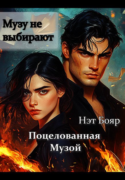 Обложка книги «Поцелованная музой» — Нэт Бояр, ISBN 9785524015204