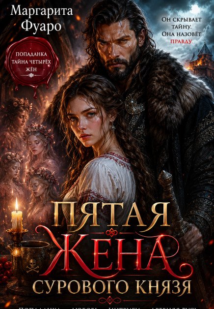 Обложка книги «Пятая Жена Сурового Князя» — Маргарита Фуаро, ISBN 9785524042552
