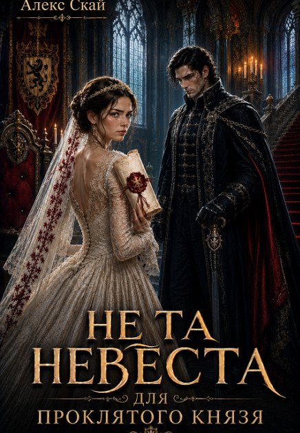 Обложка книги «Не та невеста для проклятого князя» — Алекс Скай, ISBN 9785524043955