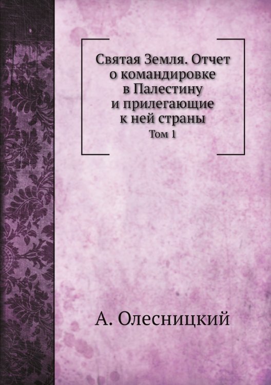 Святая Земля. Отчет о командировке в Палестину и прилегающие к ней страны