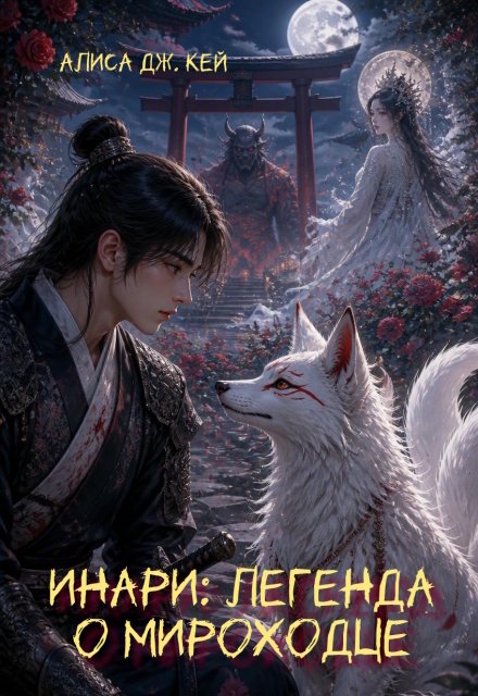 Обложка книги «Инари: легенда о мироходце» — Алиса Джоэл Кей, ISBN 9785524062635