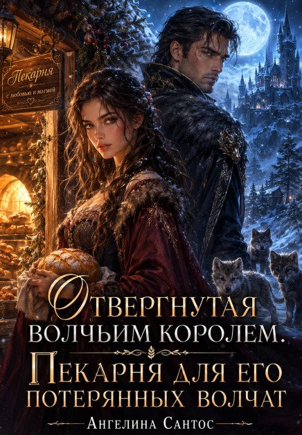 Обложка книги «Отвергнутая волчьим королем.Пекарня для потерянных волчат» — Ангелина Сантос, ISBN 9785524045058