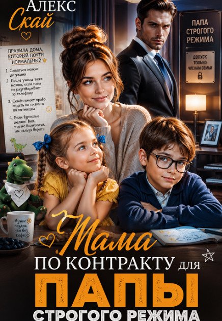 Обложка книги «Мама по контракту для папы строгого режима» — Алекс Скай, ISBN 9785524043917