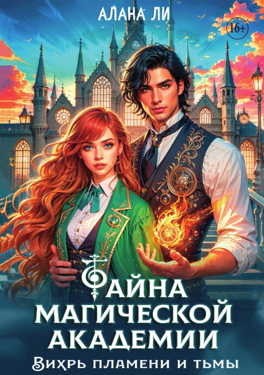 Обложка книги «Тайна магической академии: вихрь пламени и тьмы» — Алана Ли, ISBN 9785521931767