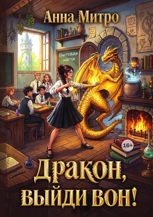 Обложка книги «Дракон, выйди вон!» — Анна Митро, ISBN 9785521997329